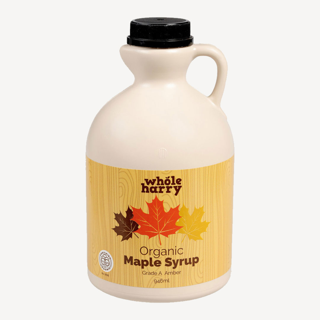Whole Harry Organic Maple Syrup Amber 946ml
