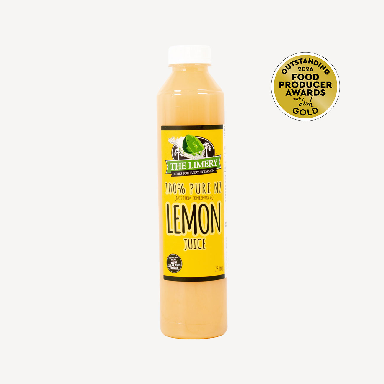 The Limery Pure Nz Lemon Juice 750ml