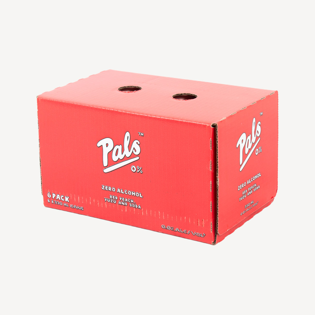 Pals Red Peach Yuzu & Soda 0% 330ml 6 Pack